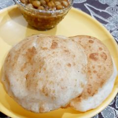 Chole bhature A picture of Chole bhature.