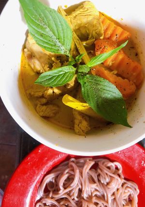 Hình của món Eat clean cari gà.