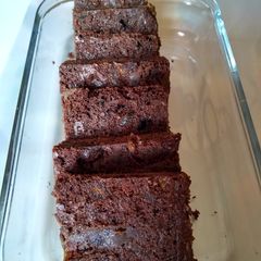 A picture of Eggless Dates Brownie.