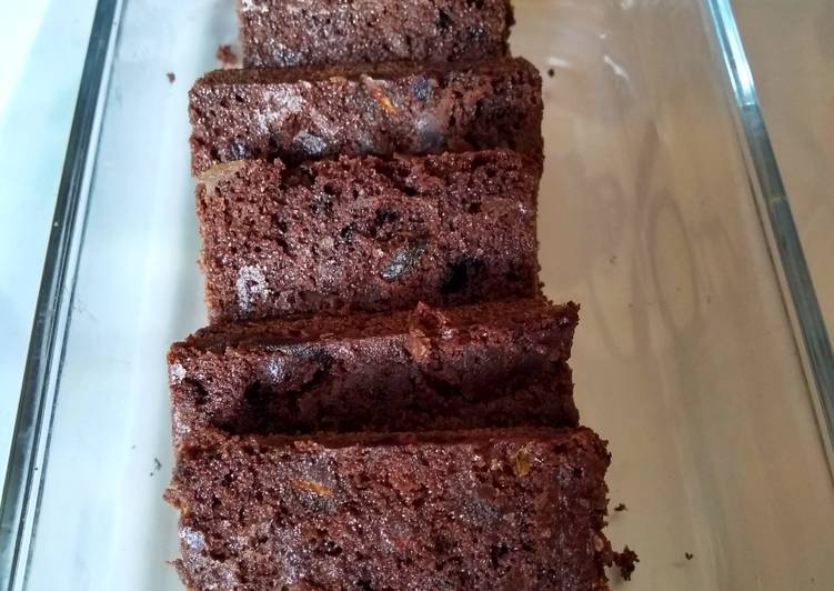 Eggless Dates Brownie