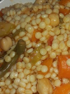 صورة لوصفة بركوكس بالخضر