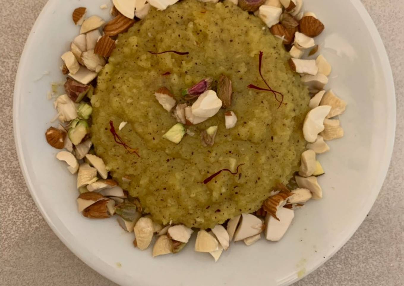 Kesar Coconut Halwa
