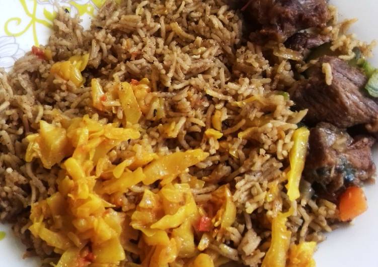 Pilau Meat Cabbage Mix