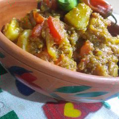 A picture of Baingan ka Bharta.