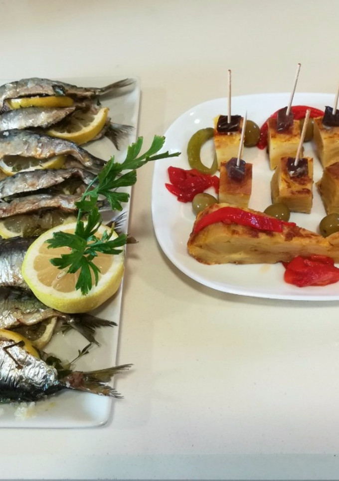 Una foto de Sardinas al horno con limón