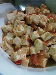 Foto resep Oseng-oseng Tahu Saus Pedas Sederhana