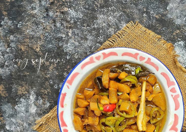 Recipe: Perfect Tumis kikil kecap pedas