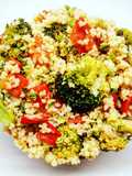 Miglio piccante con broccoli e peperoni