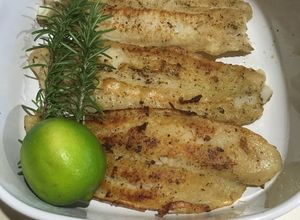 Una foto de Pescado frito al coco