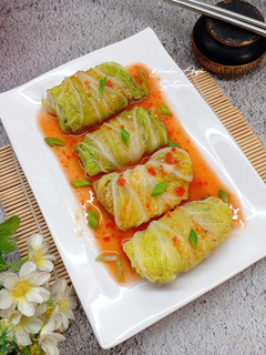 Foto resep Sawi Gulung Ayam Tahu