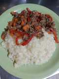 Arroz cremoso con Caballa en lata