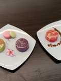 Mousse con glaseado espejo y jelly