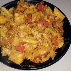 A picture of Gobhi,aloo or gajar ki sabji.