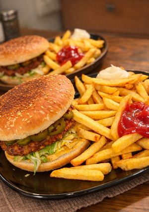 صورة لوصفة كريسبي برغر 🍔 دجاج