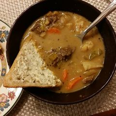 A picture of Beef Stew (tomato free, potato free).