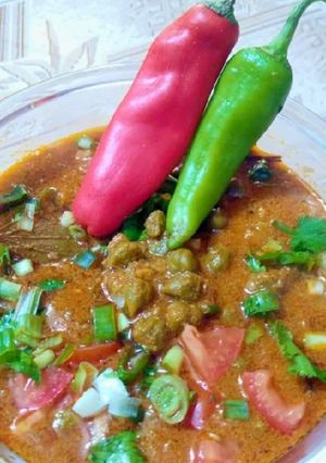 A picture of Hara Chana (Jinjara) ki Sabzi.