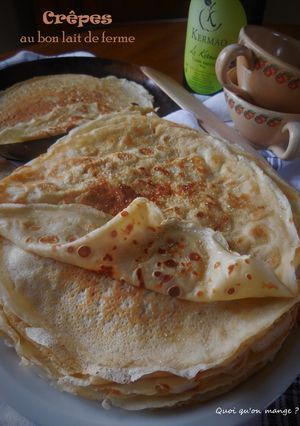 Une photo de Crêpes au bon lait de ferme