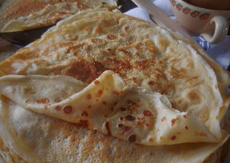 La Recette Pas à Pas Crêpes au bon lait de ferme