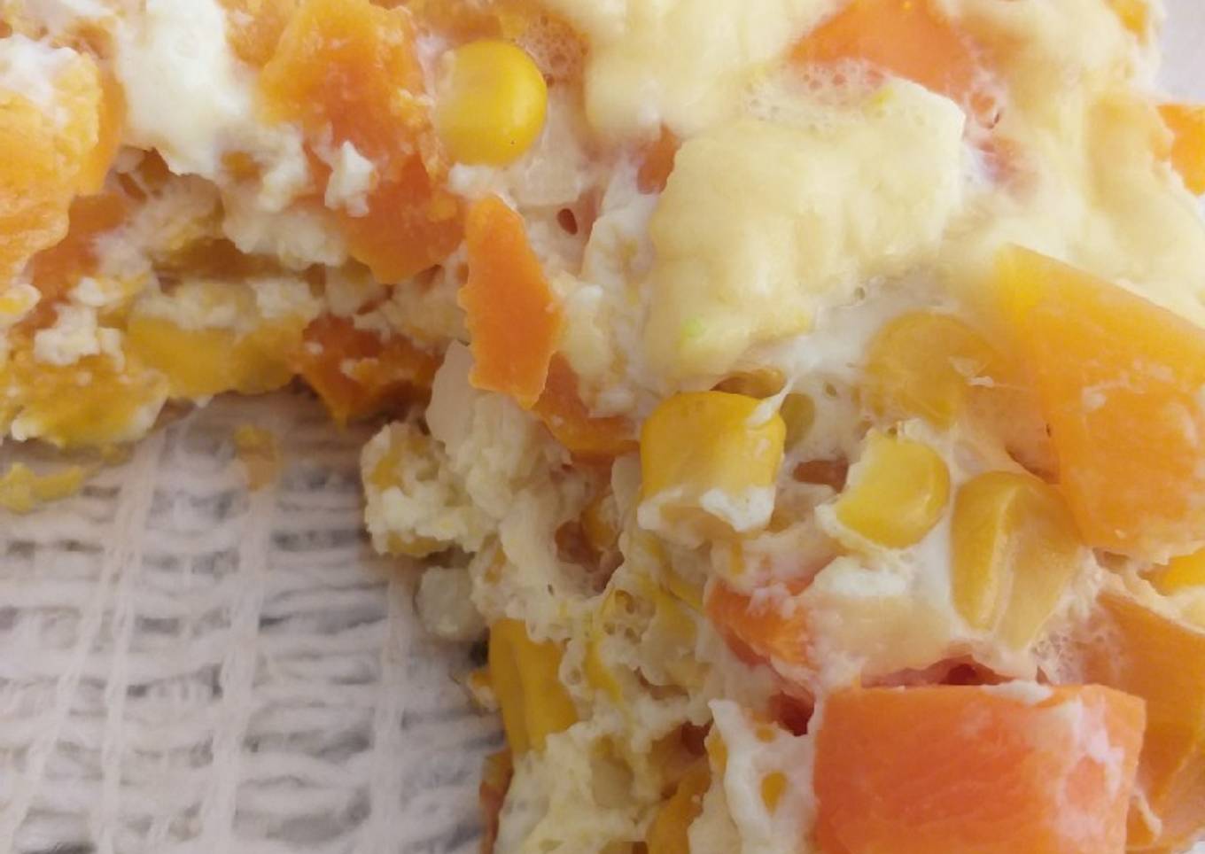 "Budín" de calabaza y zanahorias