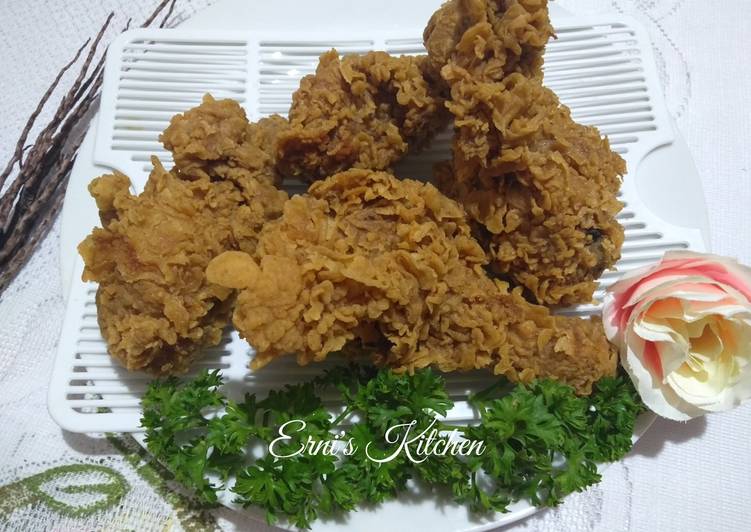 Resep Ayam Crispy rumahan rasa KFC Anti Gagal
