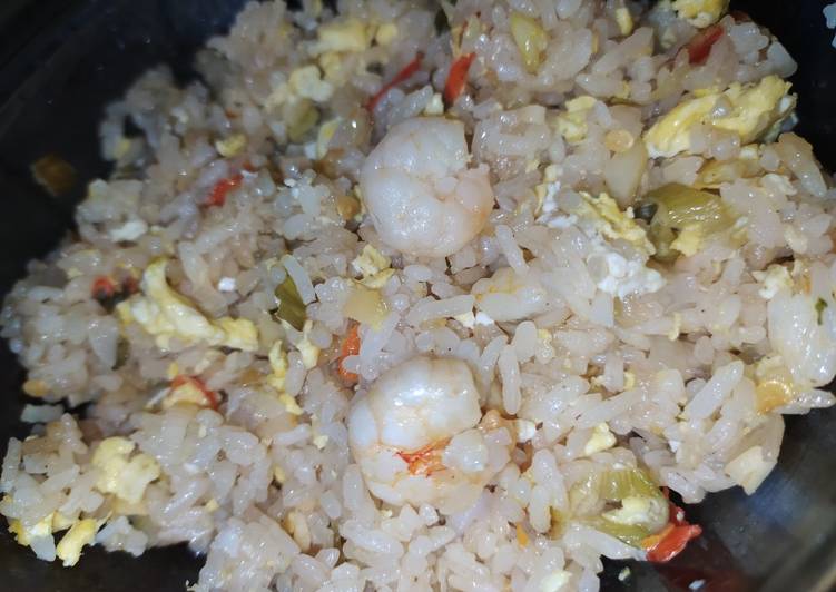 Cara Mudah Menyiapkan Nasi goreng udang sederhana Super Lezat