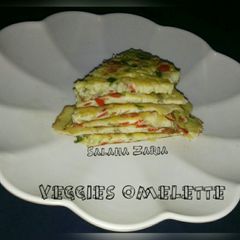 A picture of Veggies omelette.