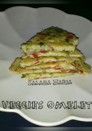 A picture of Veggies omelette.
