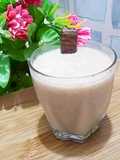 Chicku and banana milkshake