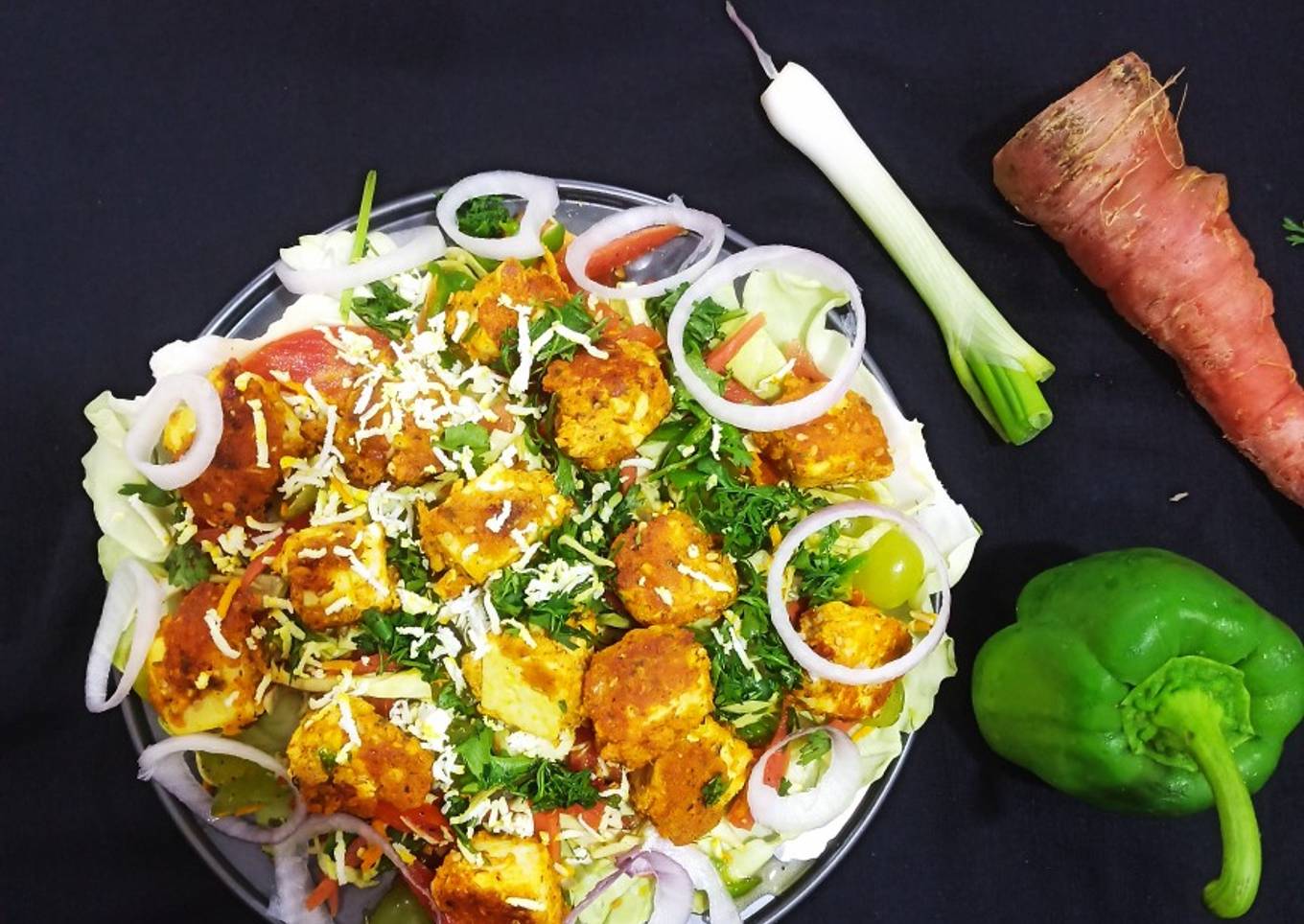 Paneer tikka salad