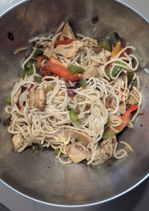 Una foto de Fideos chinos