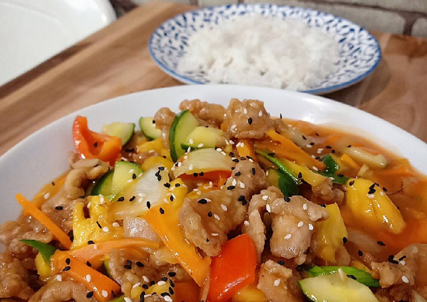 Sweet and Sour pork (Babi Asam manis)