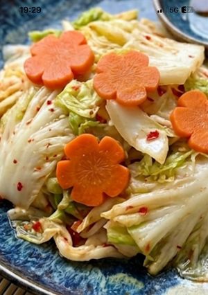 Hình của món Dưa Bắp Cải Cà Rốt Chua Ngọt.