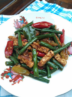 Foto resep Tumis Tempe Kacang Panjang