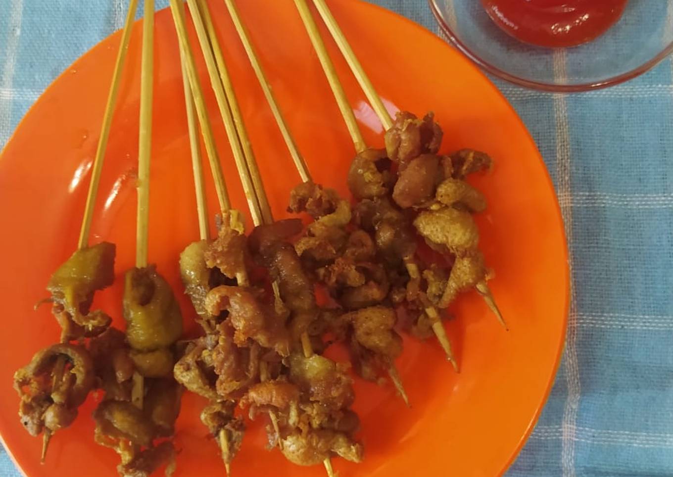 Sate Kulit Ayam Crispy