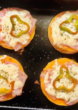 Una foto de Pizzetas de calabaza