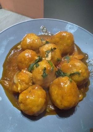 Foto resep Bola-bola tahu pedas manis