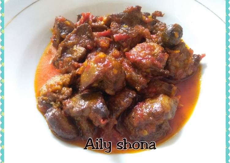 Bahan Membuat Ati bumbu merah yang enak