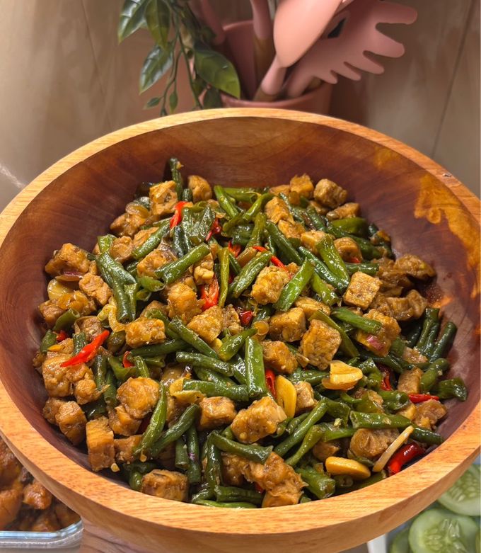 Foto resep 400. Orek Tempe Kacang Panjang