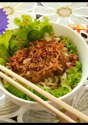 Foto resep Mie ayam ala kaki lima