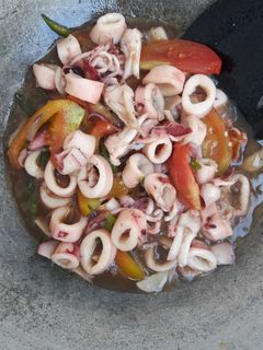 Foto resep Cumi Asin Saos Tiram ala dapur iis