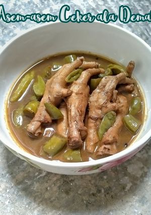 Foto resep Asem-asem Ceker ala Demak