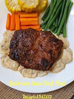 Foto resep Mushroom Sauce Beef Steak