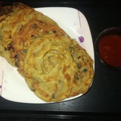 Naan peyazi on tawa | onion kulcha | no oven | no yeast A picture of Naan peyazi on tawa | onion kulcha | no oven | no yeast.