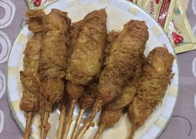 Sate Telur Gulung Crispy