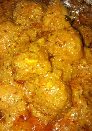 A picture of Dum Aloo.