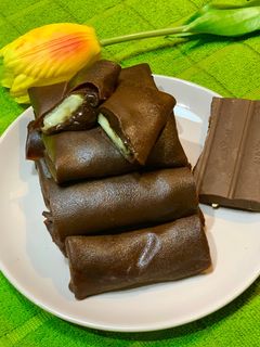 Foto resep Dadar Gulung Pisang cokelat (anti gagal)