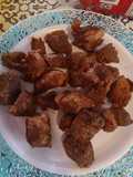 Fried pork pieces