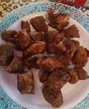 Fried pork pieces