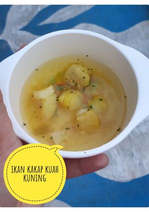 Foto resep Mpasi ikan kakap kuah kuning