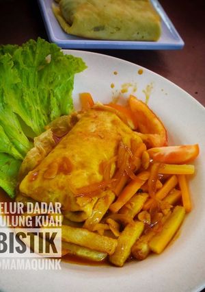 Foto resep Telur dadar gulung kuah bistik
